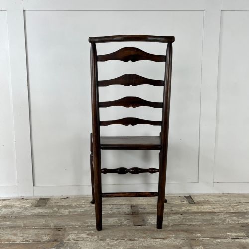 SET OF 6 EARLY 19TH C ASH LADDERBACK CHAIRS - ADDITIONAL PHOTO 12
