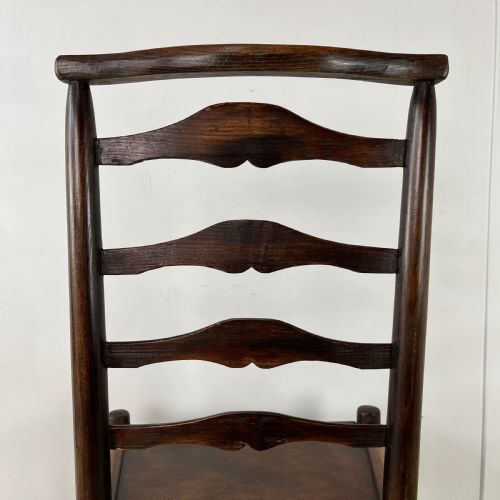 SET OF 6 EARLY 19TH C ASH LADDERBACK CHAIRS - ADDITIONAL PHOTO 13