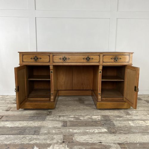 AESTHETIC MOVEMENT ASH KNEEHOLE DESK - ADDITIONAL PHOTO 18