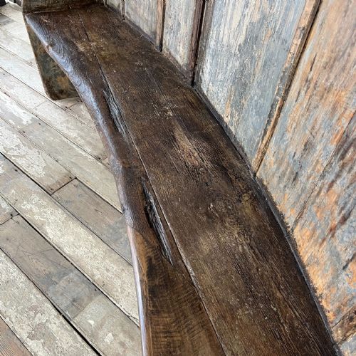 18TH C WEST COUNTRY ELM BARRELL BACK SETTLE - ADDITIONAL PHOTO 10