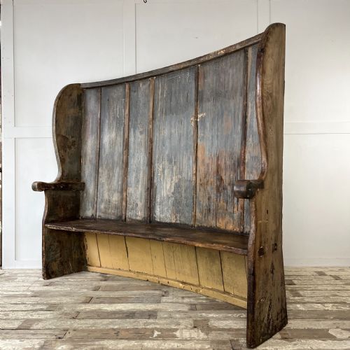 18TH C WEST COUNTRY ELM BARRELL BACK SETTLE - ADDITIONAL PHOTO 11