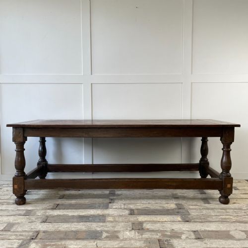19th c oak hall or centre table - CATEGORY: ANTIQUE TABLES - DATED 19TH CENTURY