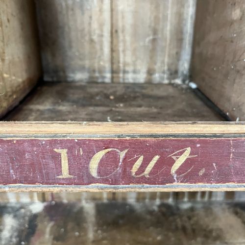 VICTORIAN PAINTED PINE RAILWAY CUPBOARD - ADDITIONAL PHOTO 2