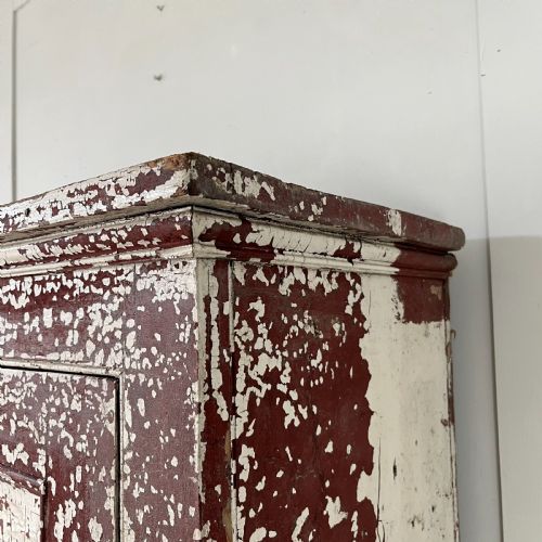 VICTORIAN PAINTED PINE RAILWAY CUPBOARD - ADDITIONAL PHOTO 8