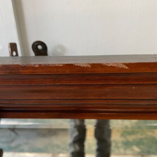 EDWARDIAN MAHOGANY OVERMANTEL MIRROR - ADDITIONAL PHOTO 6