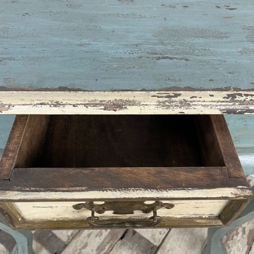 19TH C FRENCH PAINTED SIDE TABLE - ADDITIONAL PHOTO 4