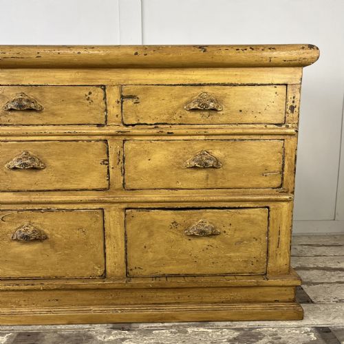 19TH C PAINTED PINE SHOP COUNTER - ADDITIONAL PHOTO 5