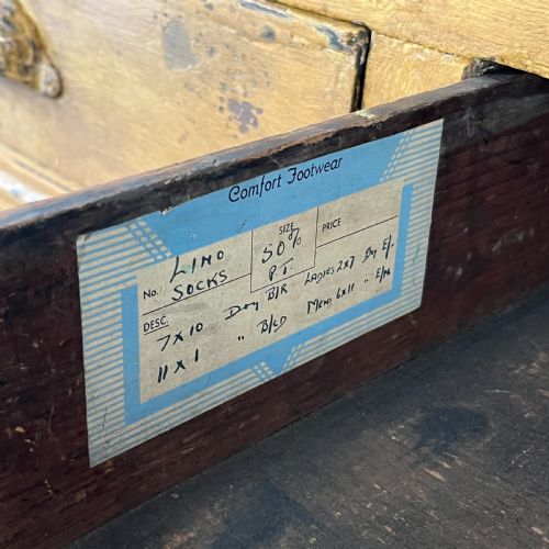 19TH C PAINTED PINE SHOP COUNTER - ADDITIONAL PHOTO 7
