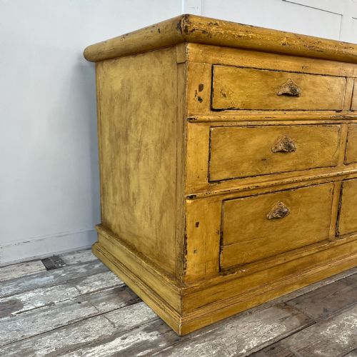 19TH C PAINTED PINE SHOP COUNTER - ADDITIONAL PHOTO 8