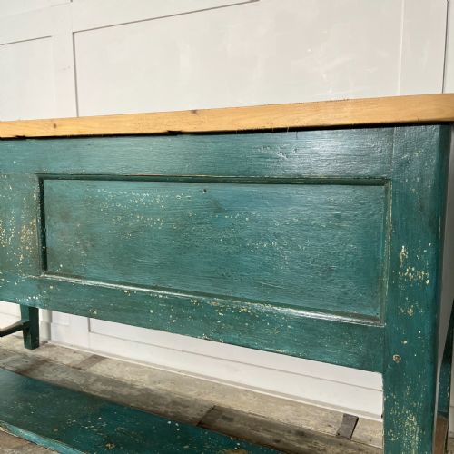 EARLY 19TH C PAINTED PINE KITCHEN PREP TABLE - ADDITIONAL PHOTO 13