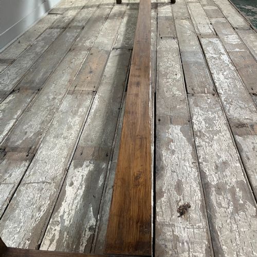 MID 19TH C OAK TAVERN TABLE BENCHES - ADDITIONAL PHOTO 8