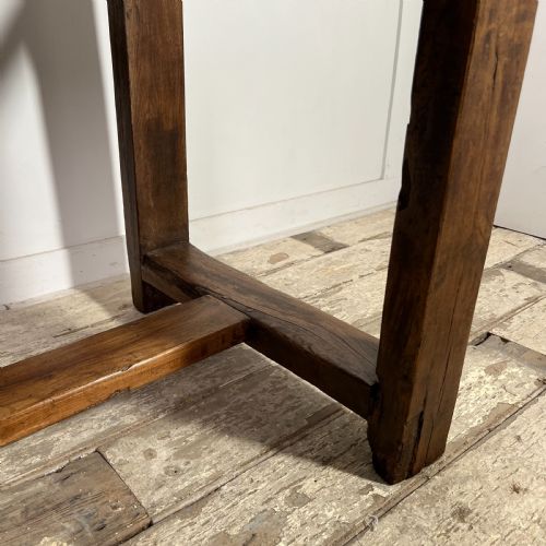 MID 19TH C OAK TAVERN TABLE BENCHES - ADDITIONAL PHOTO 12
