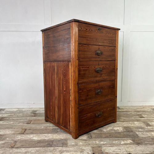 EDWARDIAN PINE PRINTERS CHEST OF DRAWERS - ADDITIONAL PHOTO 7