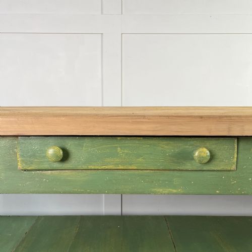 19TH C PAINTED PINE HABERDASHERY SHOP TABLE - ADDITIONAL PHOTO 4