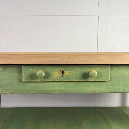 19TH C PAINTED PINE HABERDASHERY SHOP TABLE - ADDITIONAL PHOTO 5