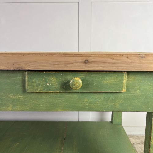 19TH C PAINTED PINE HABERDASHERY SHOP TABLE - ADDITIONAL PHOTO 10