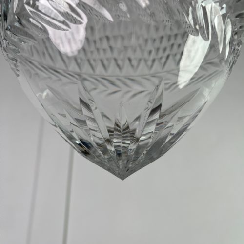 LARGE EDWARDIAN CUT GLASS PENDANT LIGHT - ADDITIONAL PHOTO 1