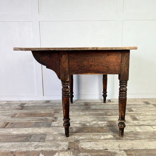 VICTORIAN PINE KITCHEN SCULLERY TABLE - ADDITIONAL PHOTO 13