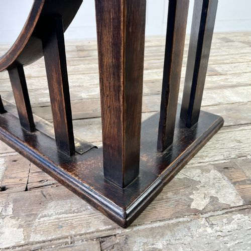 19TH C OAK AND LEATHER CLUB FENDER BY WILLIAM BIRCH - ADDITIONAL PHOTO 3