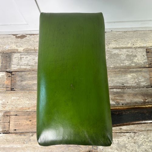 19TH C OAK AND LEATHER CLUB FENDER BY WILLIAM BIRCH - ADDITIONAL PHOTO 8
