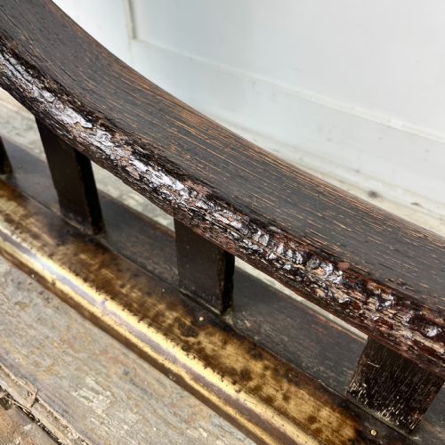 19TH C OAK AND LEATHER CLUB FENDER BY WILLIAM BIRCH - ADDITIONAL PHOTO 14