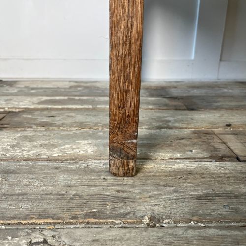 19TH C BLEACHED OAK HALL BENCH - ADDITIONAL PHOTO 12