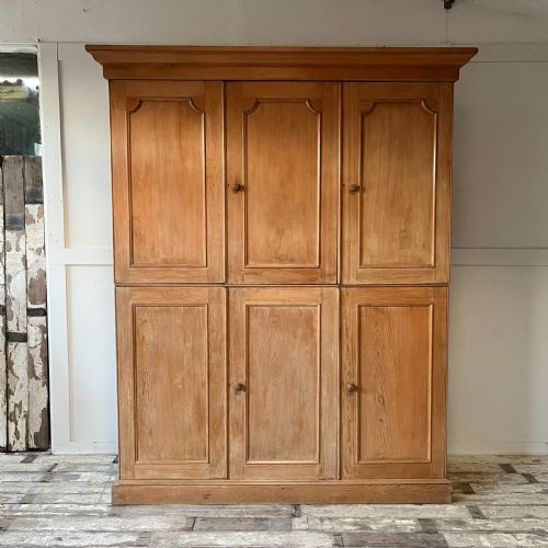 19th c pine housekeepers cupboard - CATEGORY: ANTIQUE CUPBOARDS - DATED 19TH CENTURY