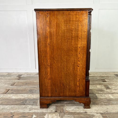 EARLY 19TH C OAK CHEST OF DRAWERS - ADDITIONAL PHOTO 11