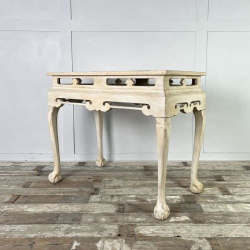 EARLY 20TH C PAINTED PINE CONSOLE TABLE - ADDITIONAL PHOTO 3