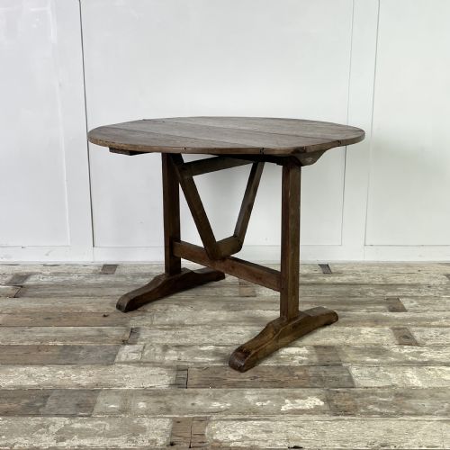19th c french oak vendage table - CATEGORY: ANTIQUE TABLES - DATED 19TH CENTURY