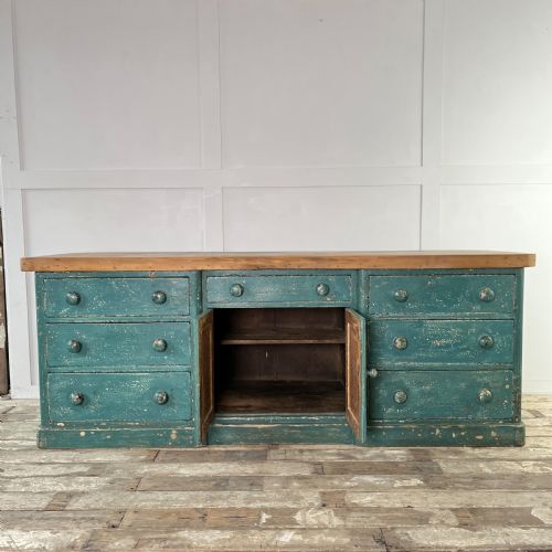 19TH C PAINTED PINE DRESSER BASE - ADDITIONAL PHOTO 1