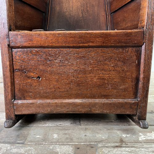 18TH C OAK LAMBING CHAIR - ADDITIONAL PHOTO 5