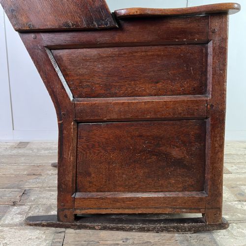 18TH C OAK LAMBING CHAIR - ADDITIONAL PHOTO 13
