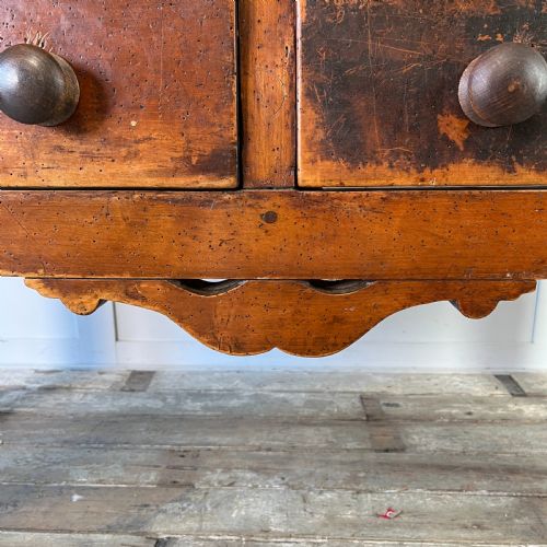 19TH C PINE AND MAPLE KITCHEN PREP TABLE - ADDITIONAL PHOTO 2