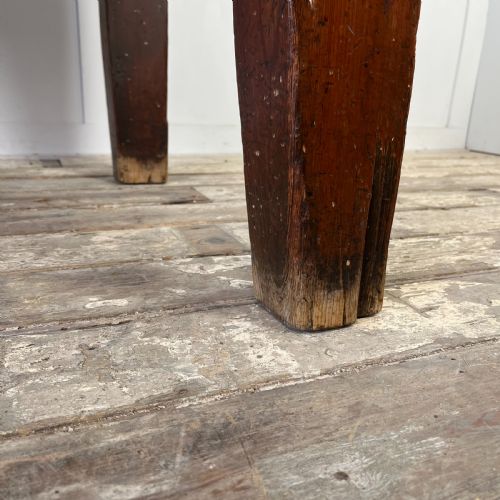 19TH C PINE AND MAPLE KITCHEN PREP TABLE - ADDITIONAL PHOTO 6
