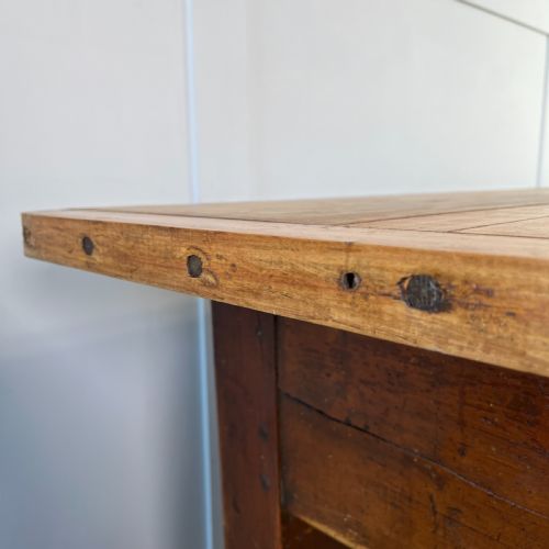 19TH C PINE AND MAPLE KITCHEN PREP TABLE - ADDITIONAL PHOTO 10