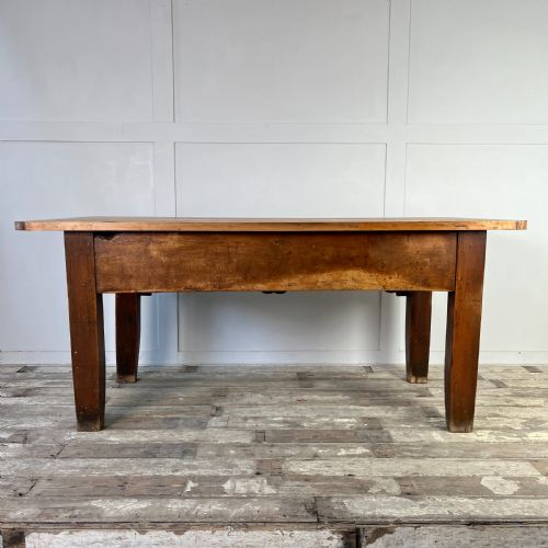 19TH C PINE AND MAPLE KITCHEN PREP TABLE - ADDITIONAL PHOTO 15