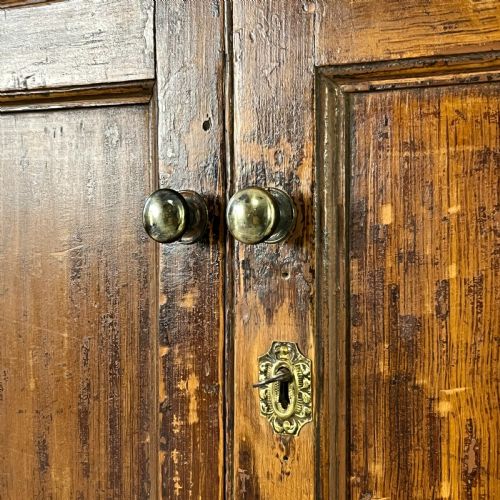 GEORGE III PINE FOOD CUPBOARD - ADDITIONAL PHOTO 1