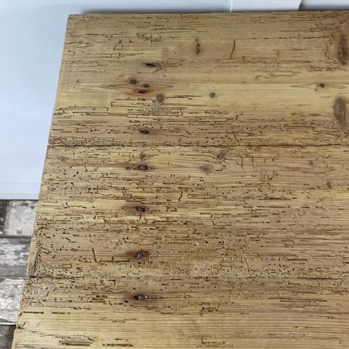EARLY 19TH C PINE FARMHOUSE KITCHEN TABLE - ADDITIONAL PHOTO 10