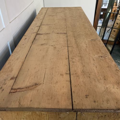LARGE 19TH C PINE CHEST OF DRAWERS - ADDITIONAL PHOTO 15