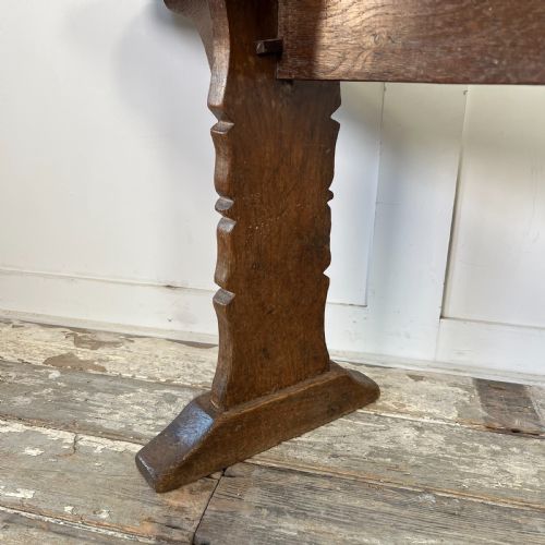 LONG 19TH C ELM BENCH - ADDITIONAL PHOTO 7