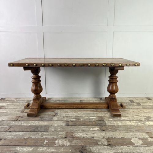 OAK AND WALNUT DINING TABLE - ADDITIONAL PHOTO 14
