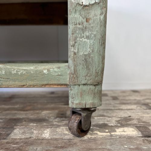 EARLY 20TH C PAINTED PINE WORK TABLE - ADDITIONAL PHOTO 2