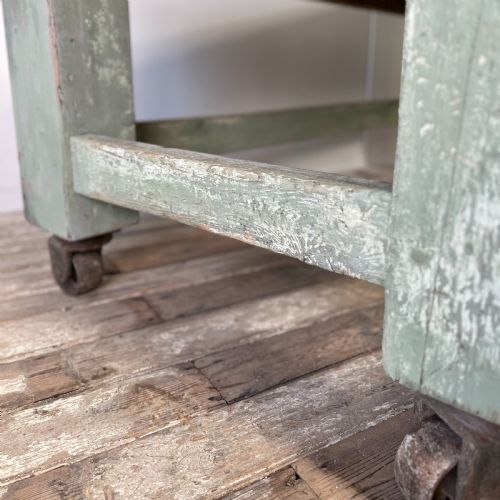 EARLY 20TH C PAINTED PINE WORK TABLE - ADDITIONAL PHOTO 6
