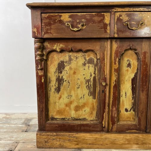 VICTORIAN PAINTED MAHOGANY SIDEBOARD - ADDITIONAL PHOTO 2