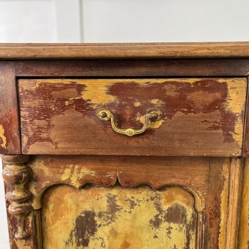 VICTORIAN PAINTED MAHOGANY SIDEBOARD - ADDITIONAL PHOTO 4