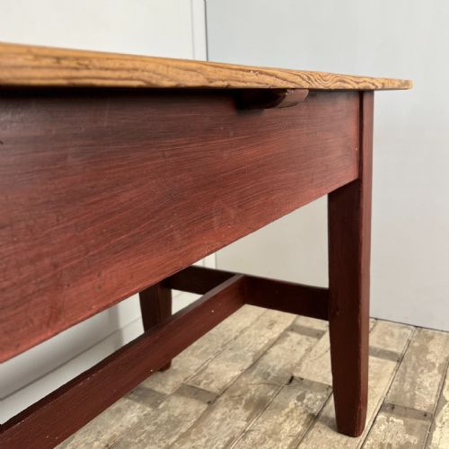 LONG 19TH C WELSH PINE REFECTORY TABLE - ADDITIONAL PHOTO 8