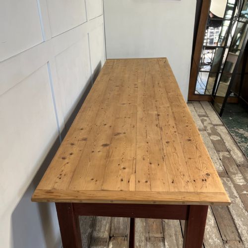 LONG 19TH C WELSH PINE REFECTORY TABLE - ADDITIONAL PHOTO 10