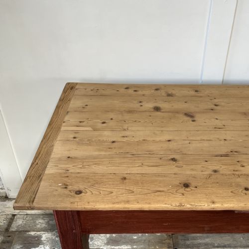 LONG 19TH C WELSH PINE REFECTORY TABLE - ADDITIONAL PHOTO 11