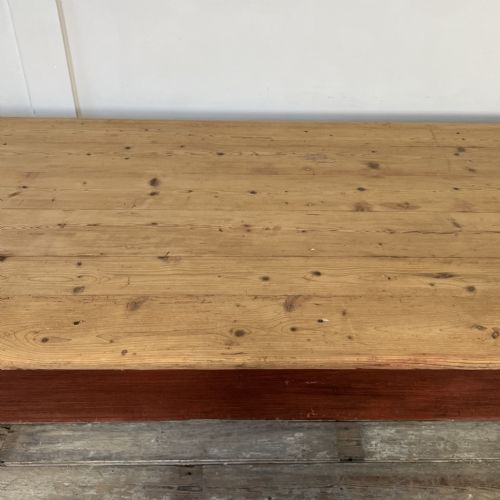 LONG 19TH C WELSH PINE REFECTORY TABLE - ADDITIONAL PHOTO 12